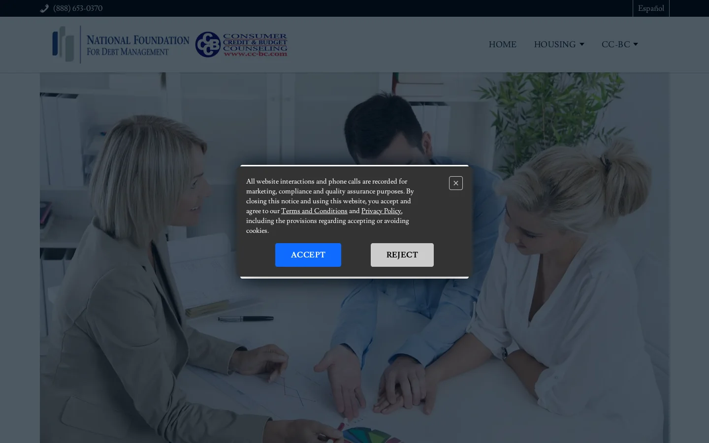 Home - Consumer Credit and Budget Counseling, Inc. Homepage screenshot