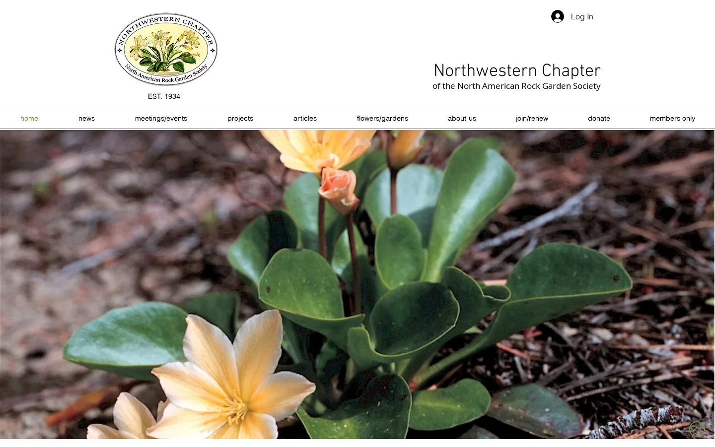 Northwestern Chapter of the North American Rock Garden Society Seattle Homepage screenshot