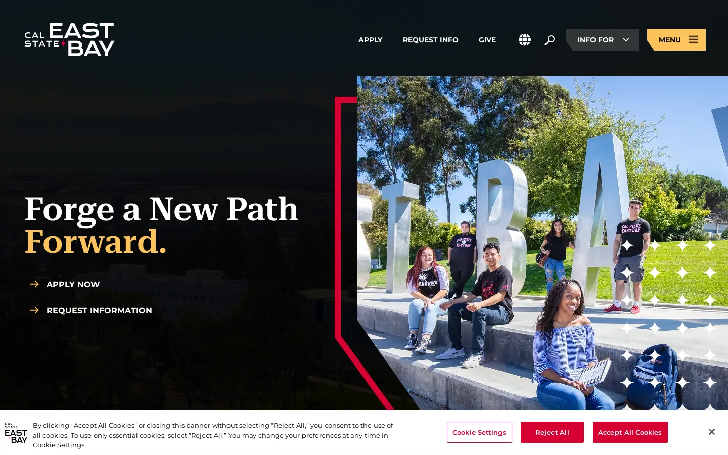California State University, East Bay | CSUEB Homepage screenshot