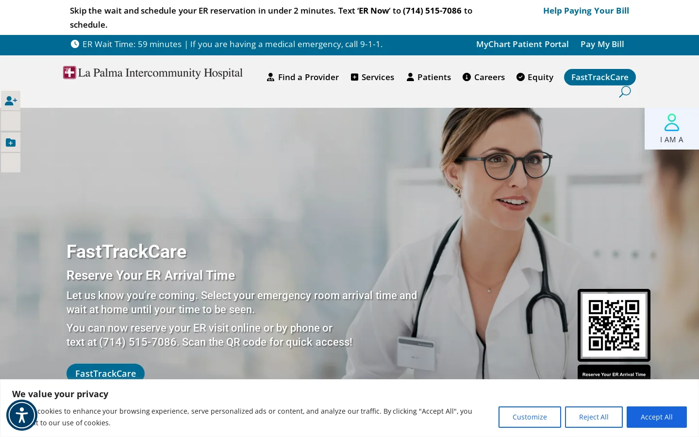 Trusted Community Healthcare Services in La Palma, CA Homepage screenshot