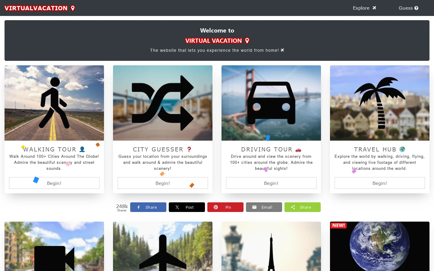 virtualvacation.us Homepage screenshot