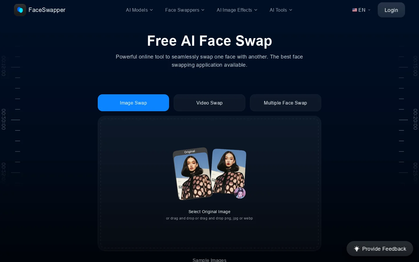 Free AI Face Swap Online For Photos & Videos (No Sign Up) Homepage screenshot