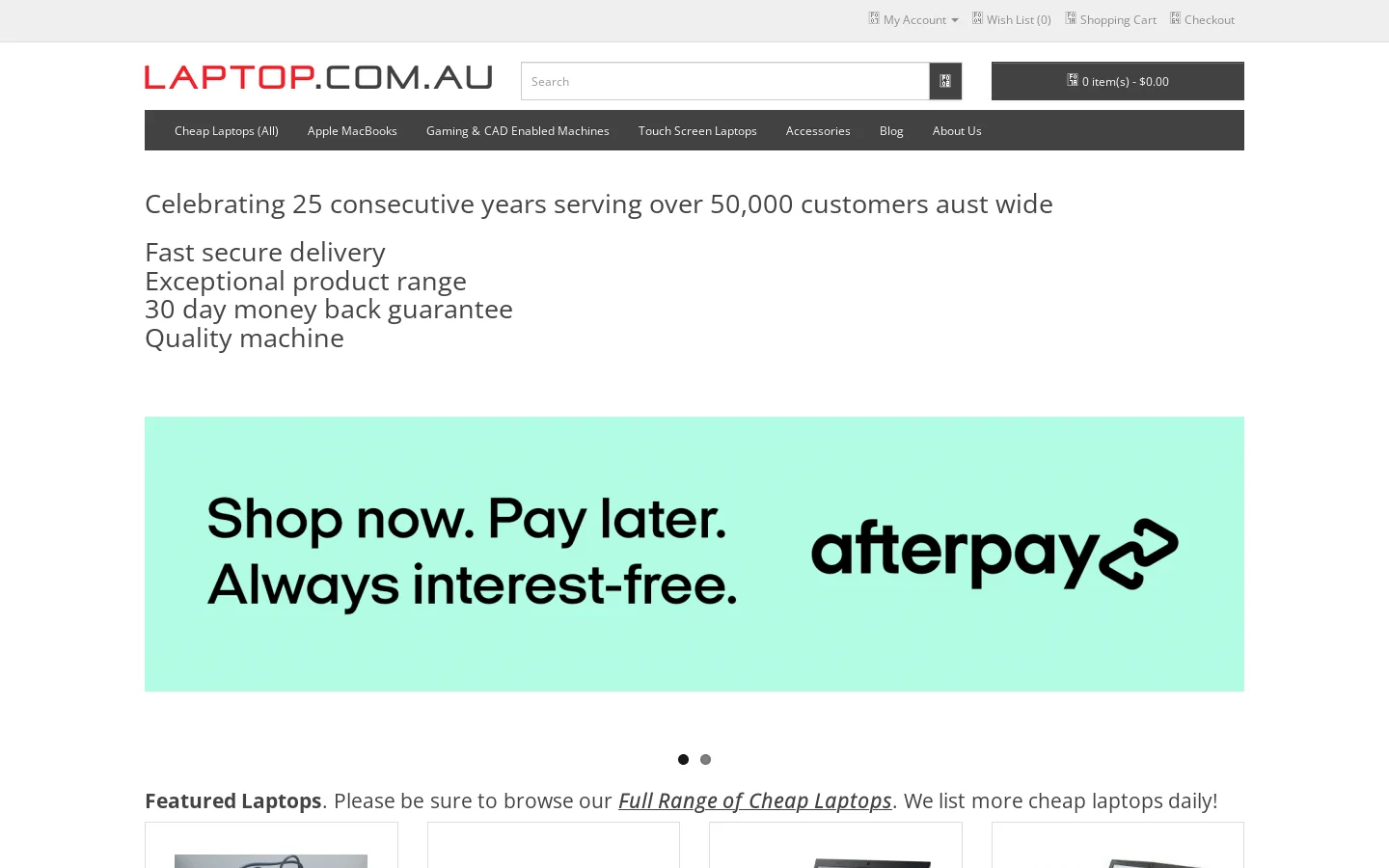 Cheap Laptops | Refurbished/Used & Bargain Ex-Demo Laptops Homepage screenshot