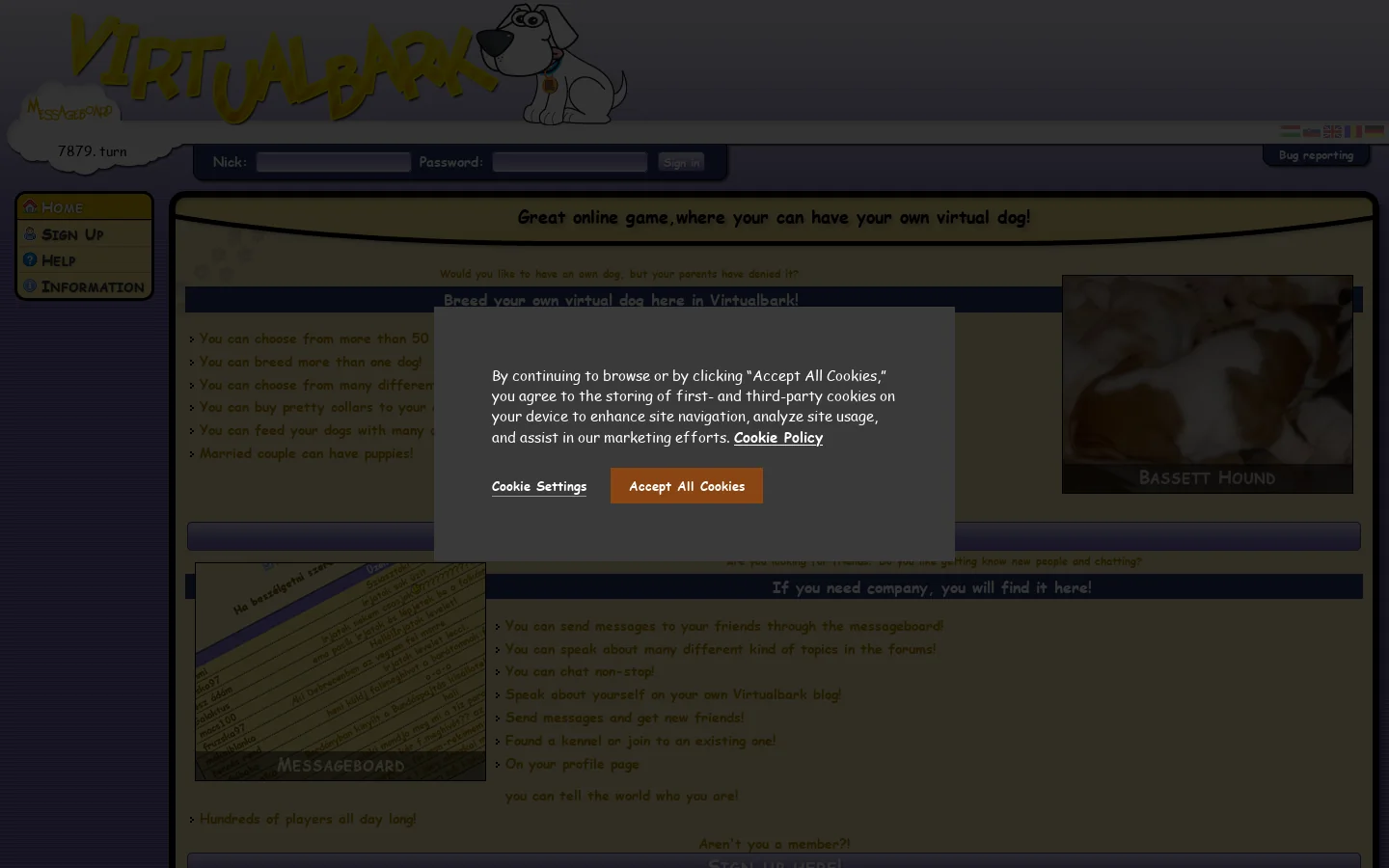 Virtualbark Homepage screenshot