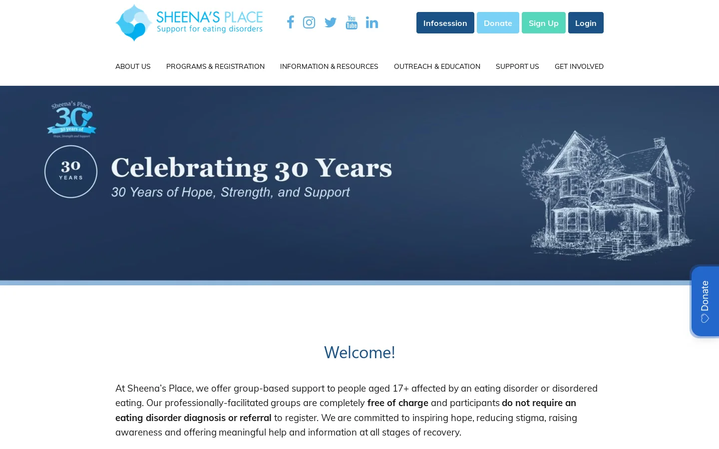 Sheena's Place Homepage screenshot