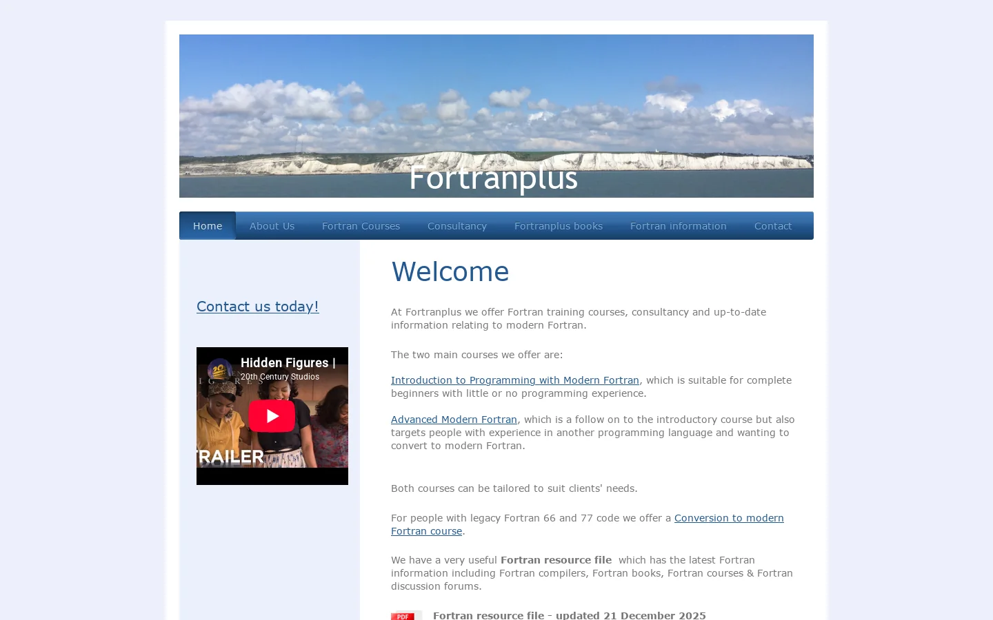 Fortranplus Homepage screenshot