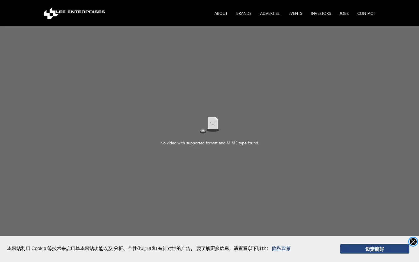 Lee Enterprises Homepage screenshot