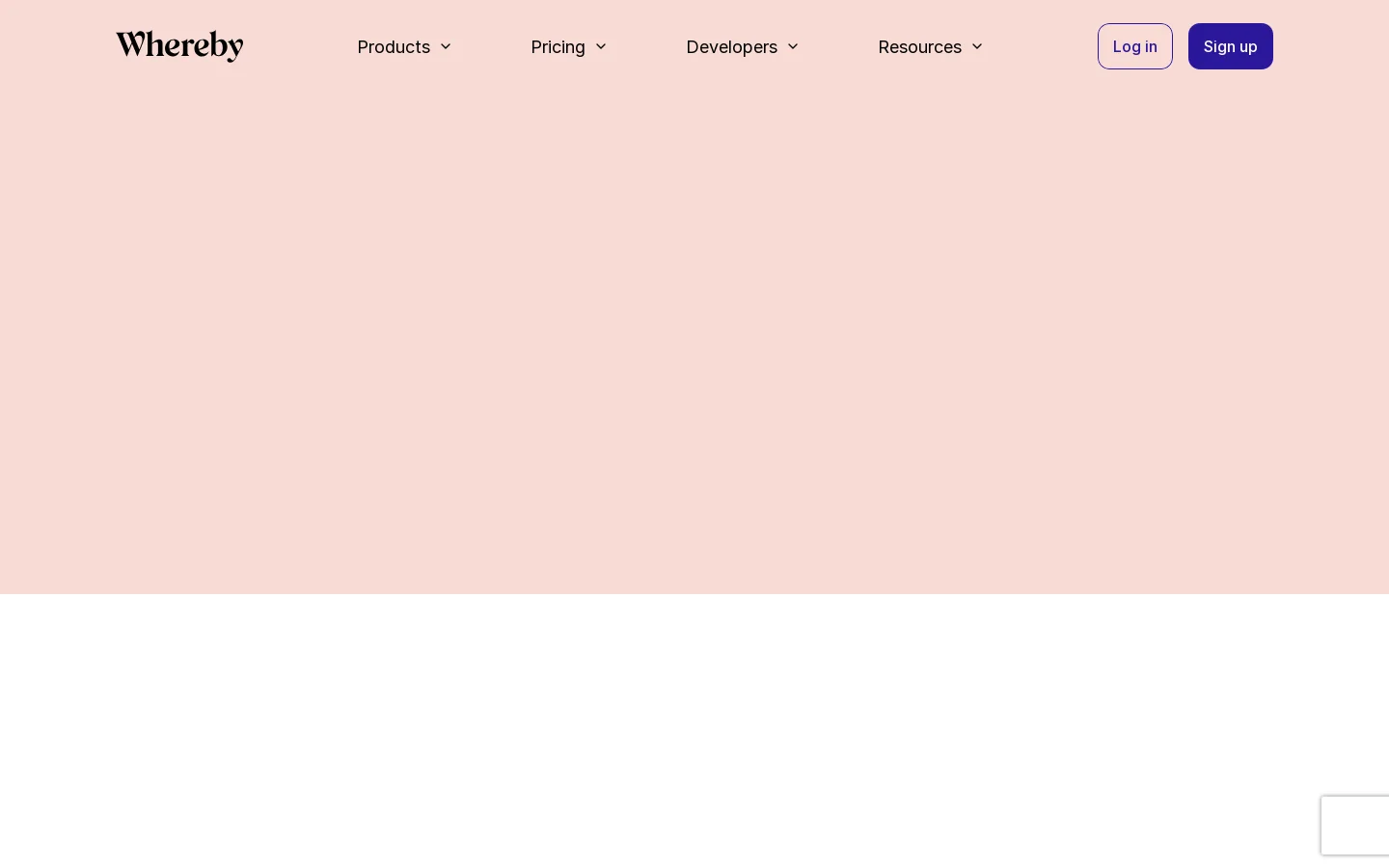 Whereby Homepage screenshot