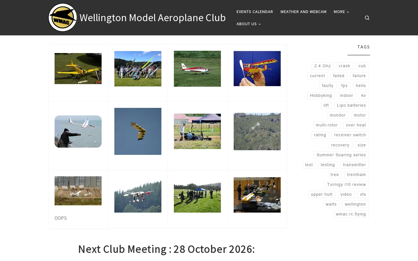 WMAC Homepage screenshot