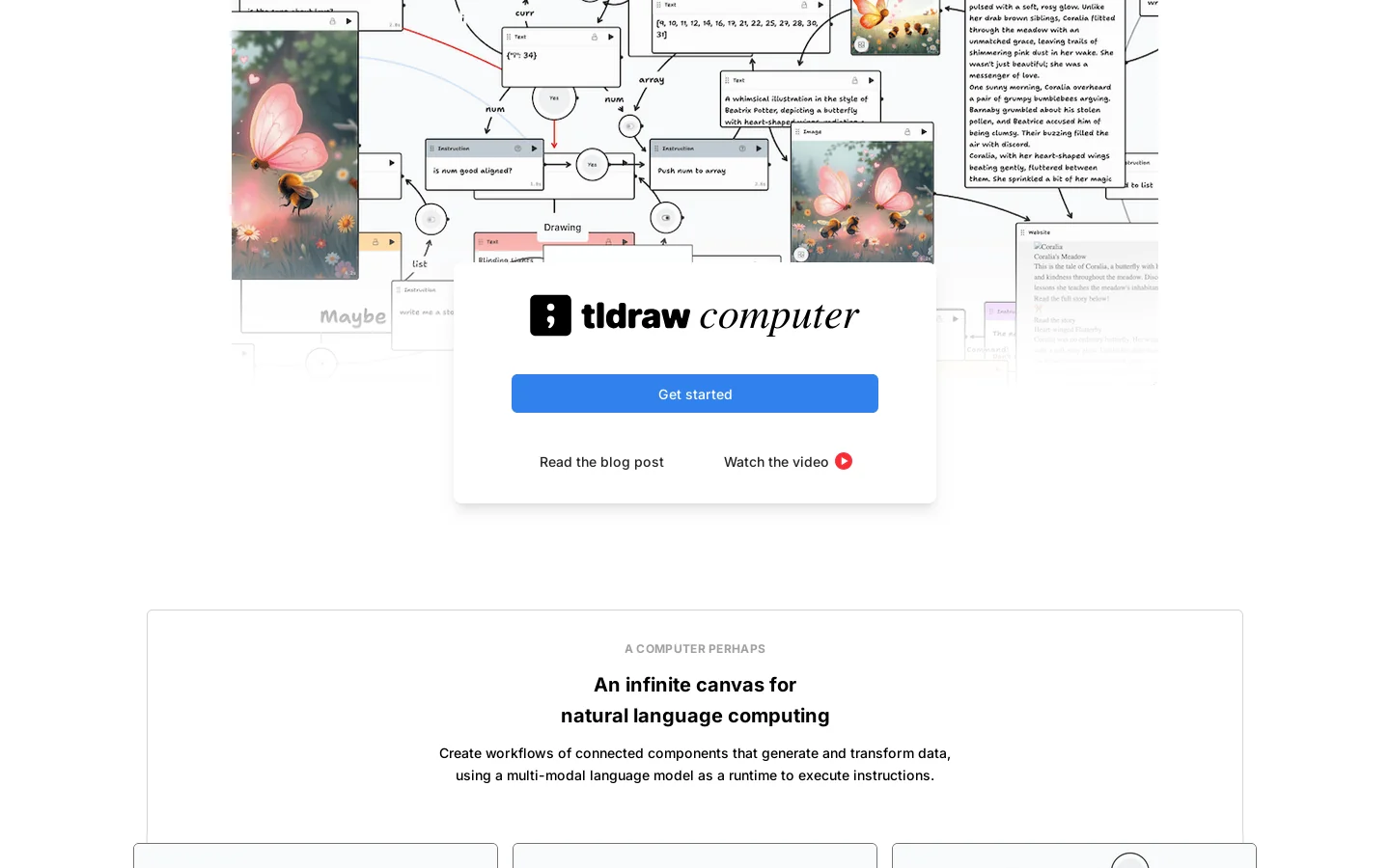 computer Homepage screenshot