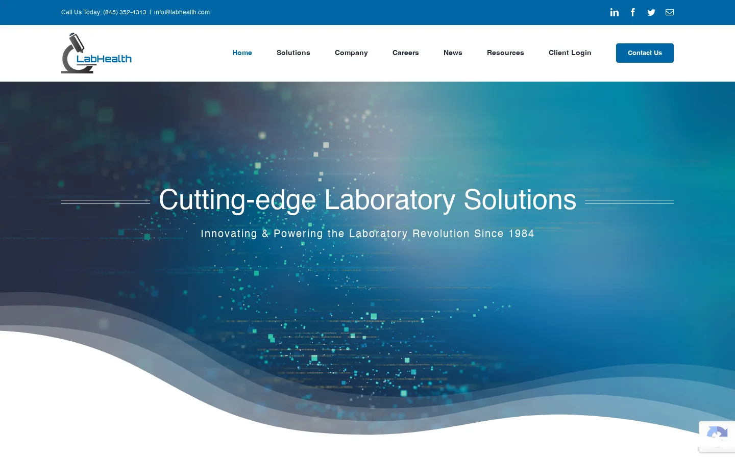 LabHealth Homepage screenshot