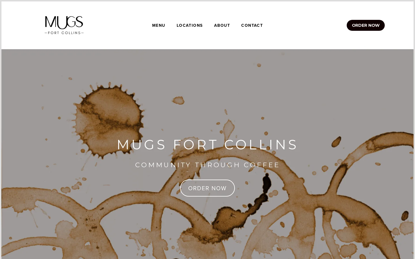 Mugs Fort Collins Homepage screenshot