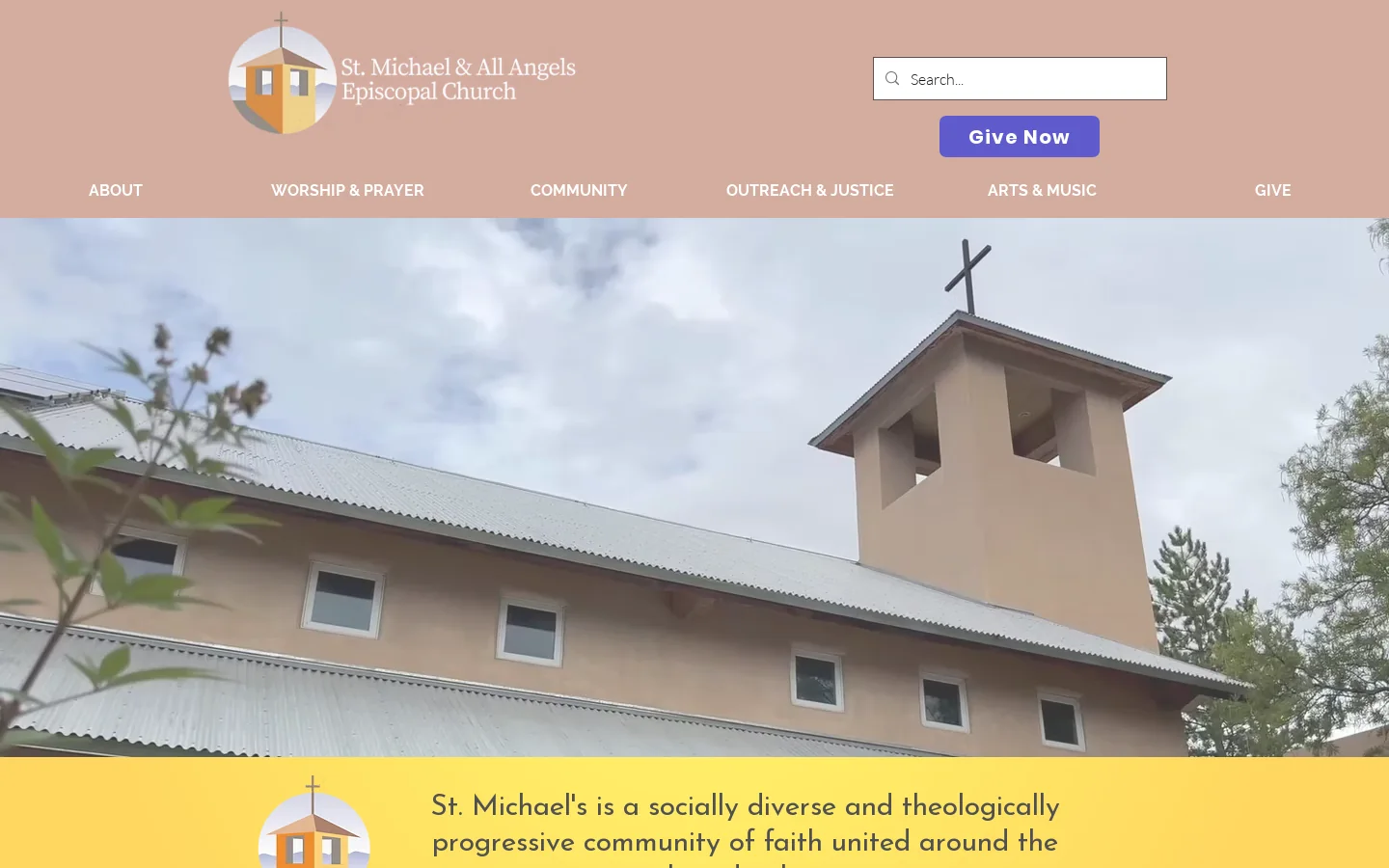 St. Michael & All Angels Episcopal Church | Progressive community of faith | 601 Montaño Road Northwest, Albuquerque, NM, USA Homepage screenshot