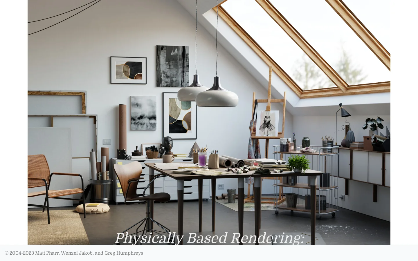 Physically Based Rendering: From Theory to Implementation Homepage screenshot