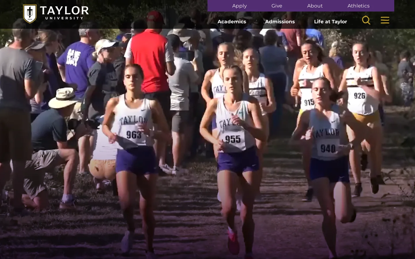 Taylor University Upland, IN Homepage screenshot