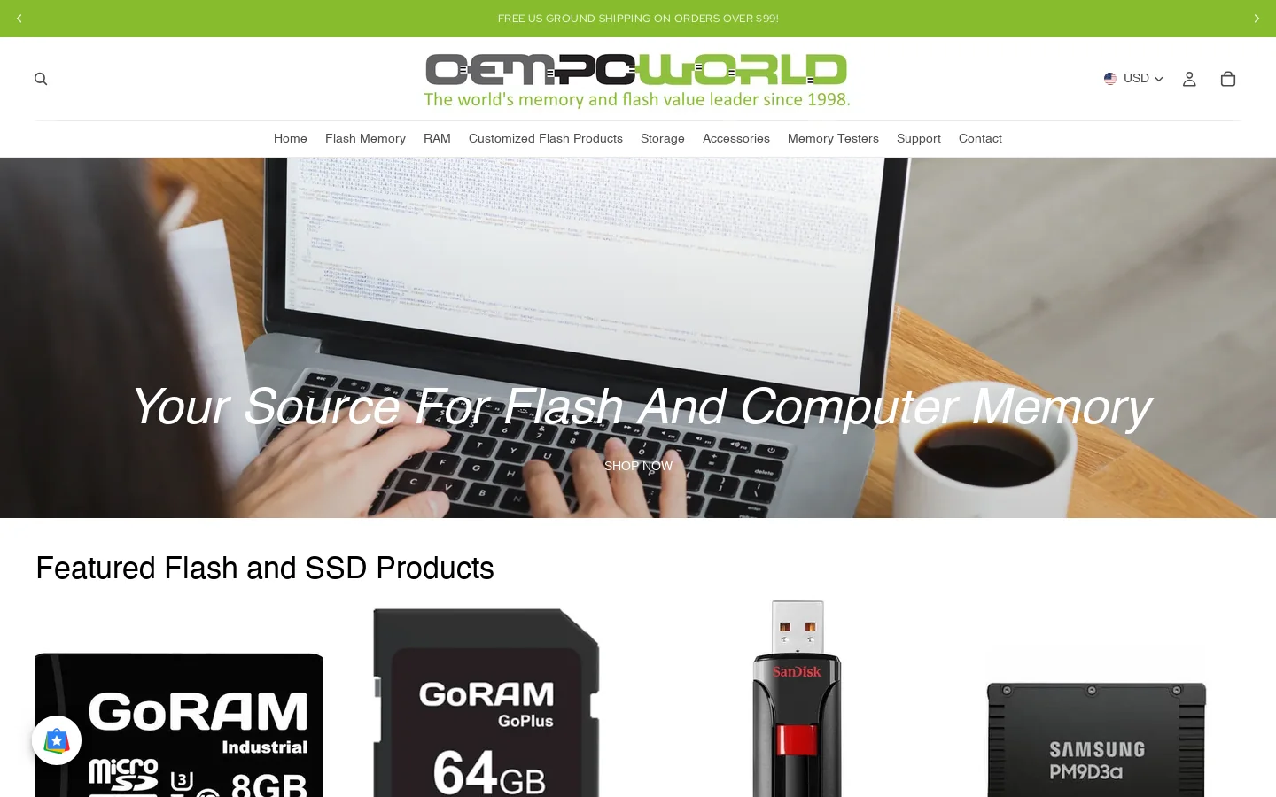 OEMPCWorld Homepage screenshot