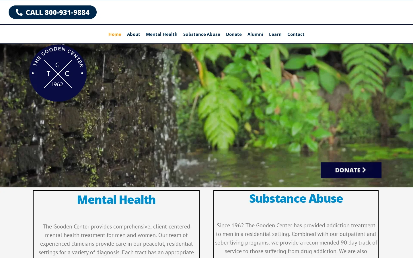 Pasadena Recovery Center | The Gooden Center Homepage screenshot