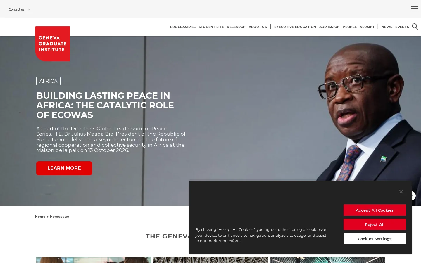 Homepage | IHEID Homepage screenshot