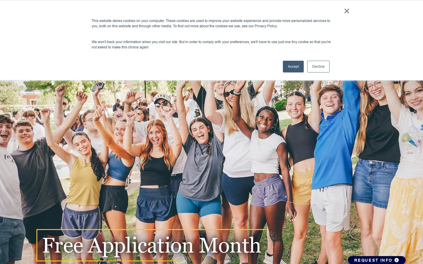 East Tennessee State University Homepage screenshot