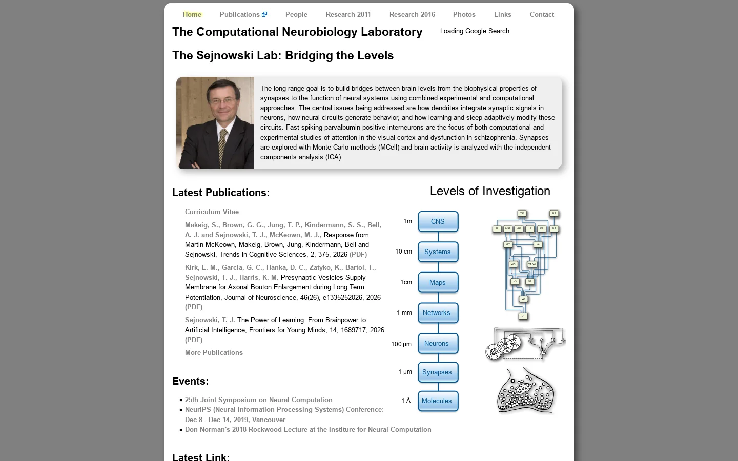 CNL Homepage screenshot