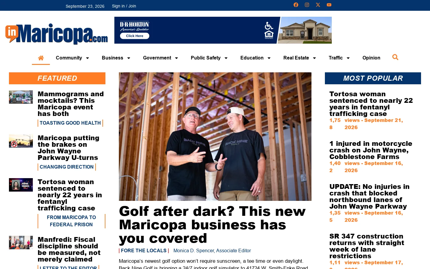 InMaricopa Homepage screenshot