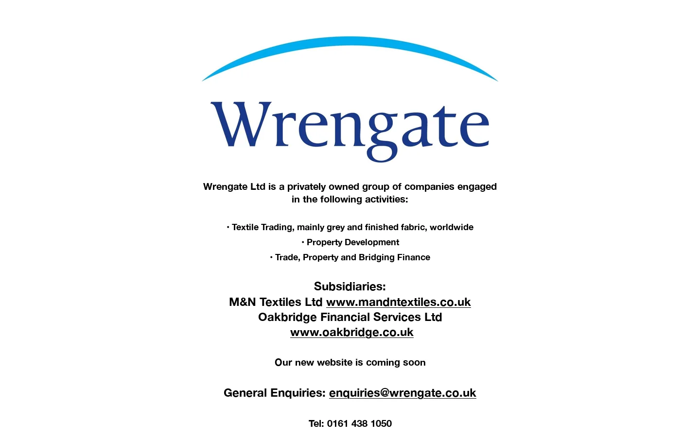 Wrengate Limited Homepage screenshot