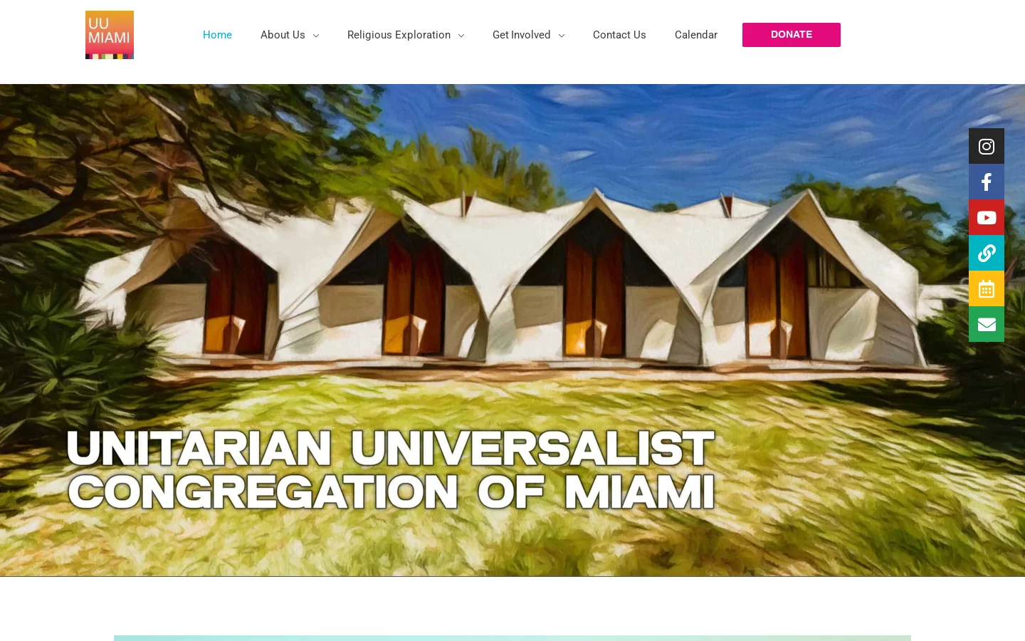 UU Miami Homepage screenshot