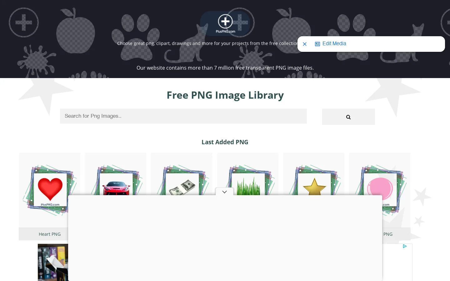 PNG : Free PNG Image Library. PlusPNG.com Homepage screenshot