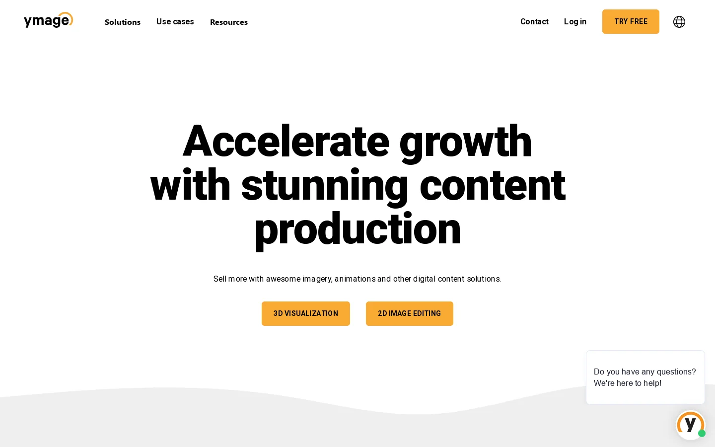 Ymage Homepage screenshot
