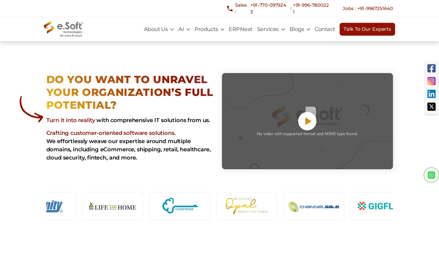 IT Software Company - IT Consulting, Software & App Development Services Homepage screenshot