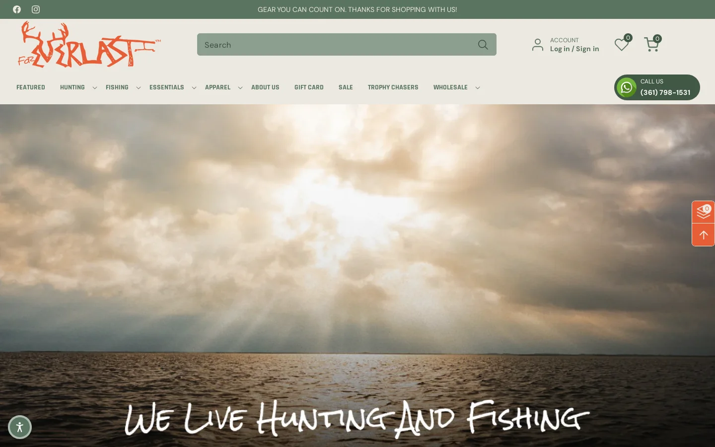ForEverlast Inc Homepage screenshot