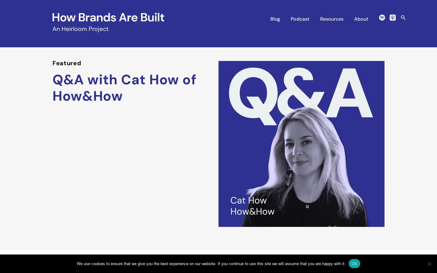 How Brands Are Built Homepage screenshot