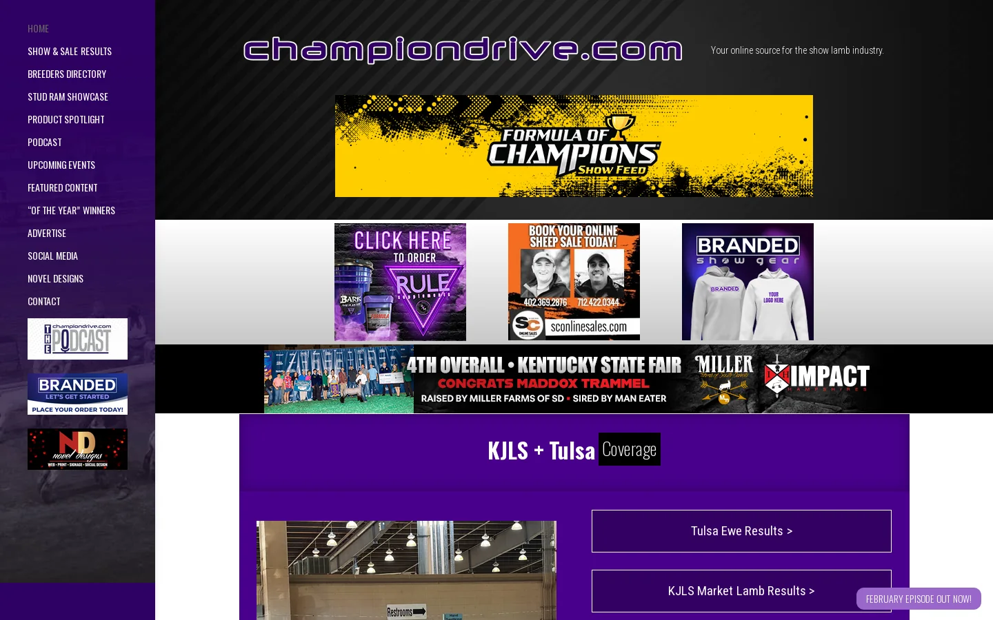 Championdrive.com Homepage screenshot