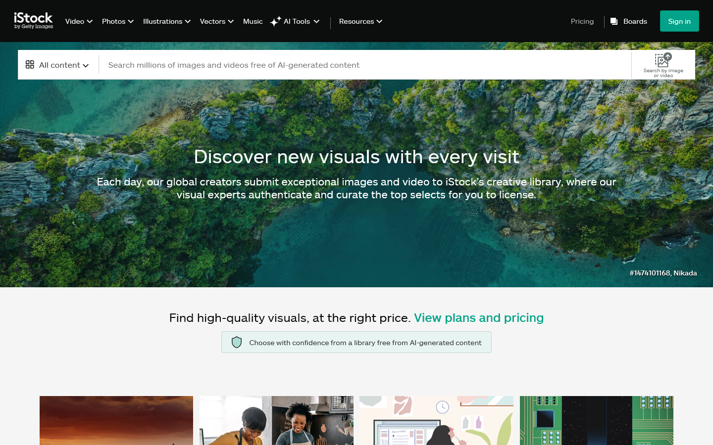 Stock Images, Royalty-Free Images, Illustrations, Vectors and Videos - iStock Homepage screenshot