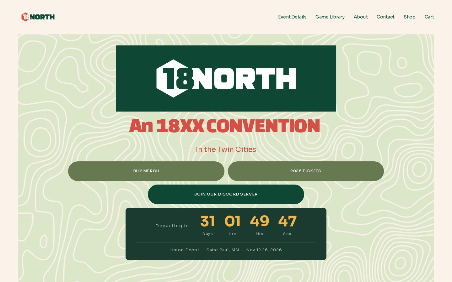 18North Homepage screenshot