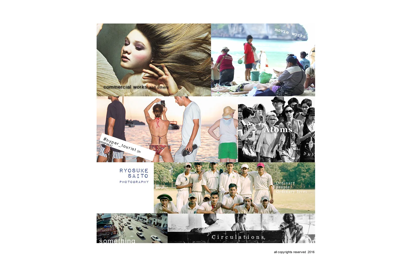 Saito Ryosuke Photography Homepage screenshot
