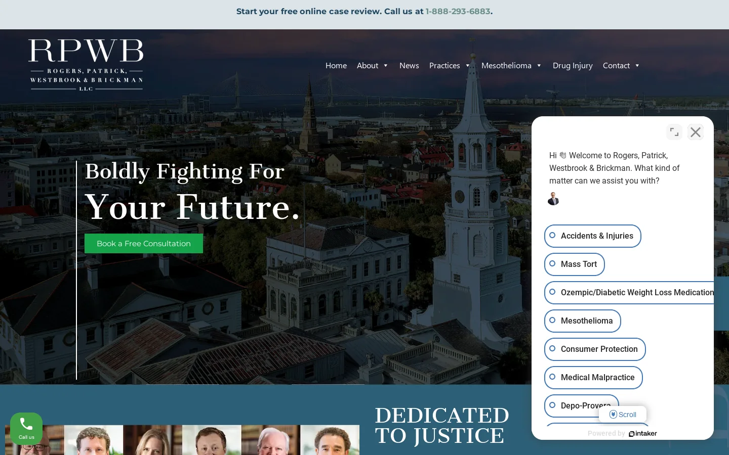 RPWB Homepage screenshot