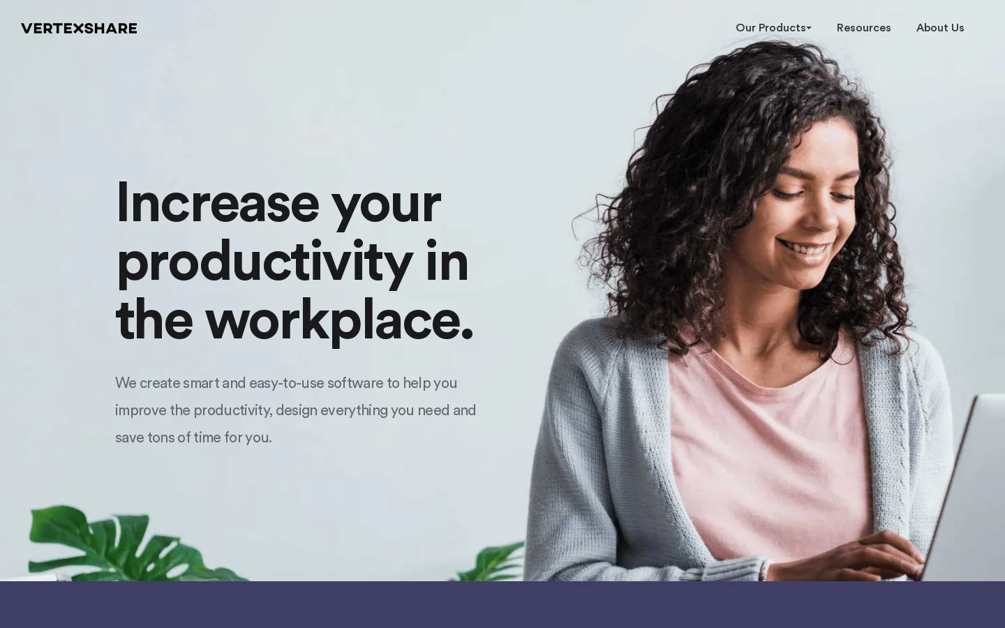 Vertexshare Software Homepage screenshot
