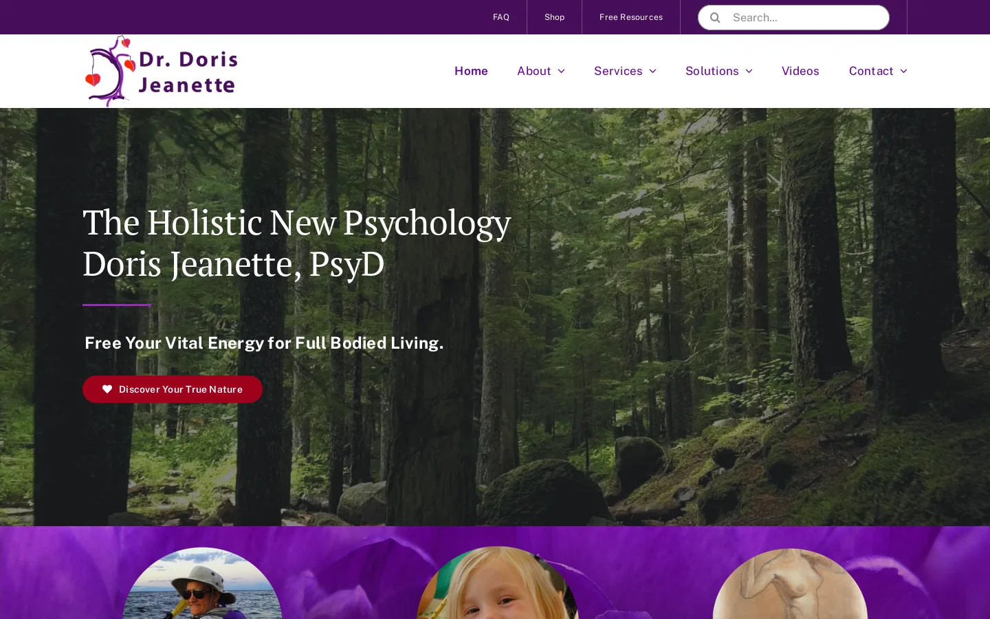Holistic Psychology Services | Doris Jeanette, PsyD Homepage screenshot