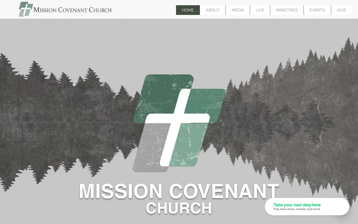 Mission Covenant Church Homepage screenshot