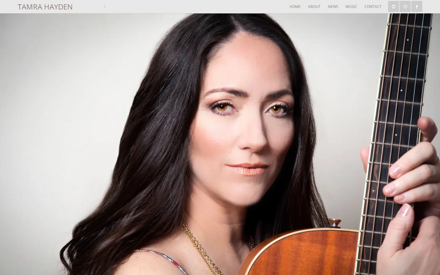 Official website of Tamra Hayden: Broadway Actress Singer-Songwriter Homepage screenshot
