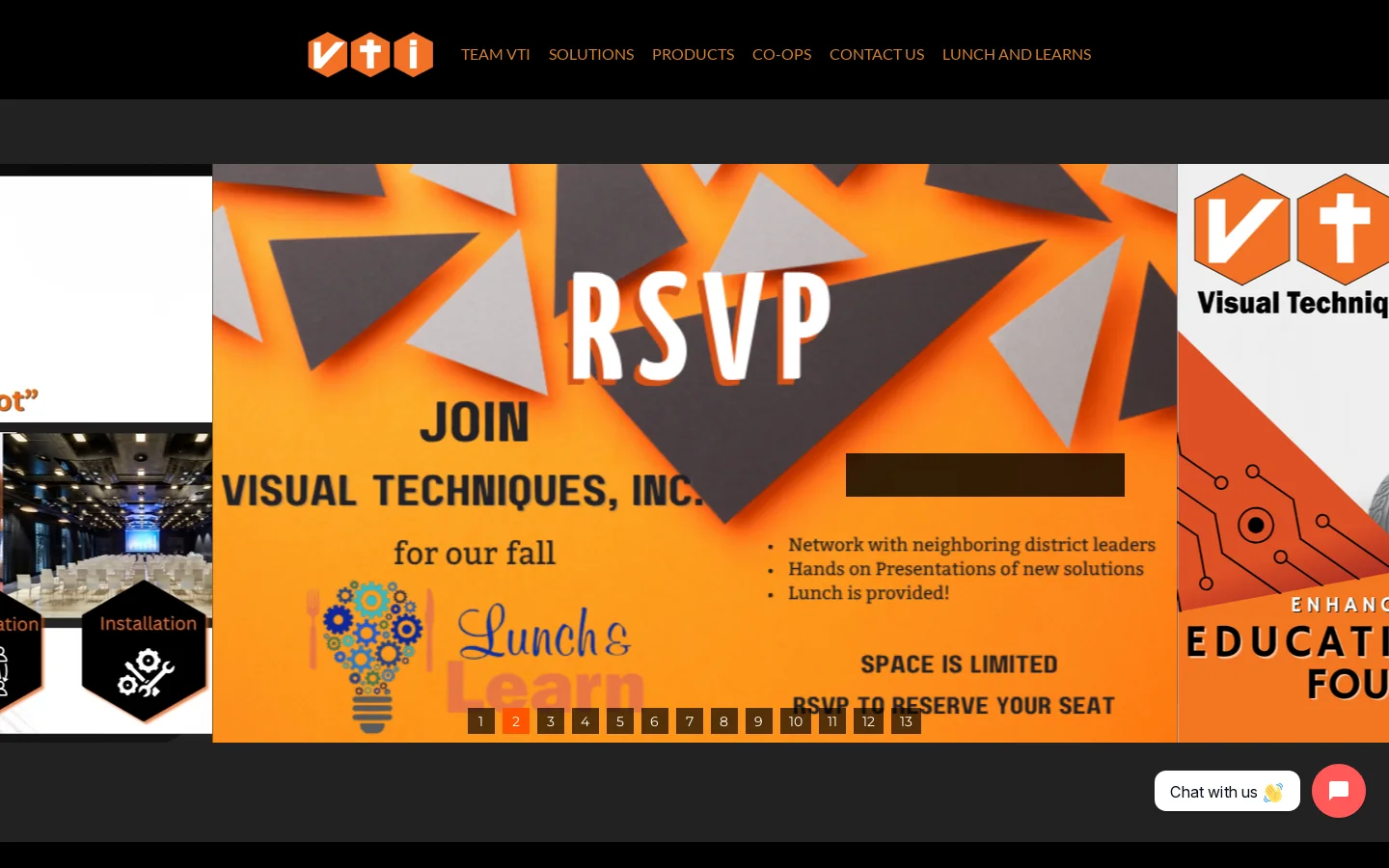 Enhance Learning with VTI’s Educational Technology Homepage screenshot