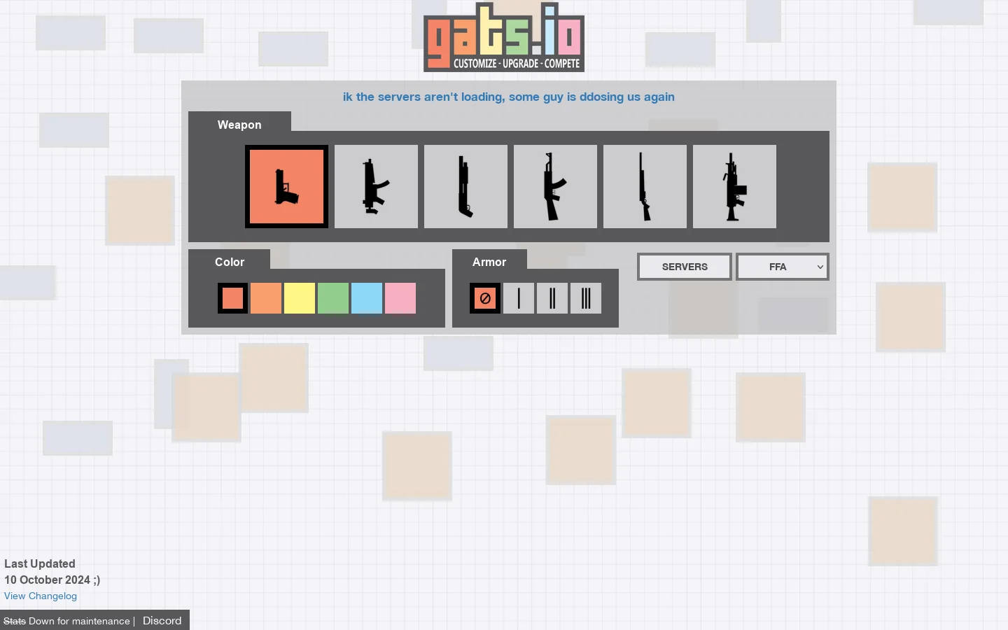 gats.io Homepage screenshot