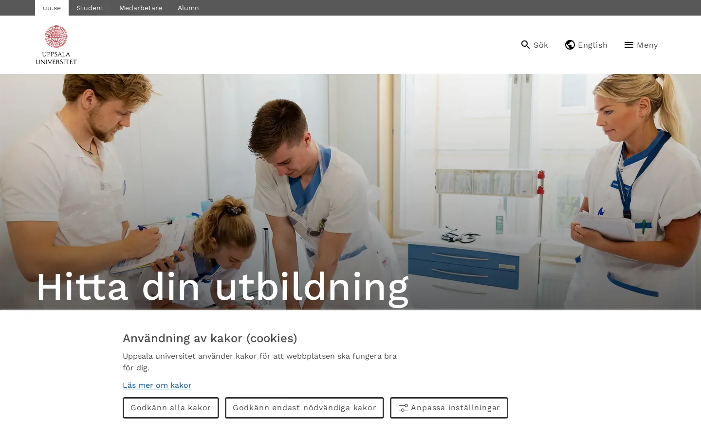 Research – Department of Information Technology – Uppsala University Homepage screenshot