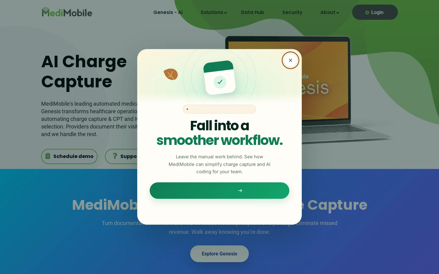 MediMobile Homepage screenshot