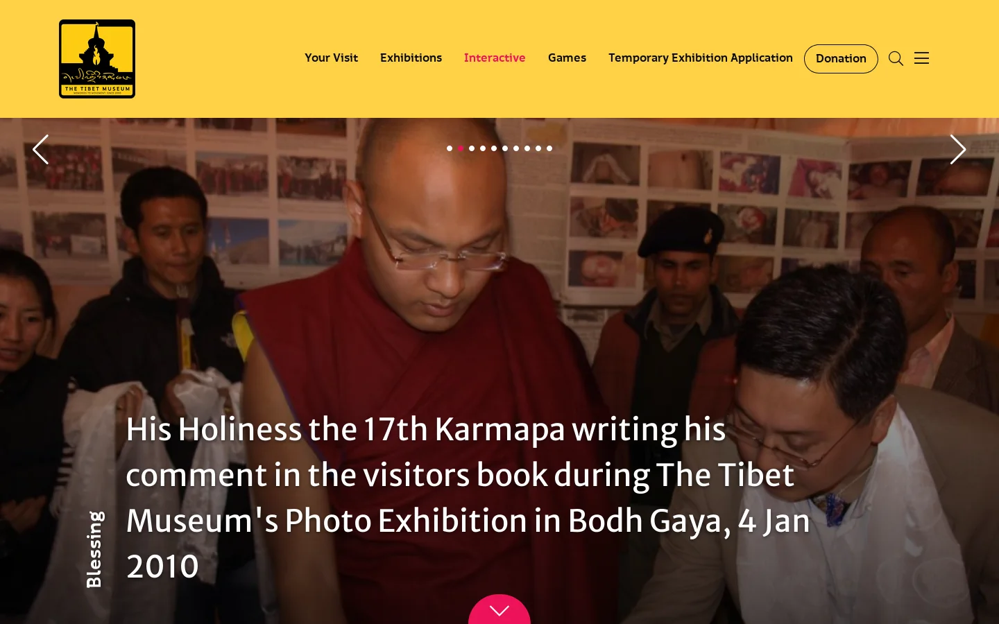 Tibet Museum Homepage screenshot