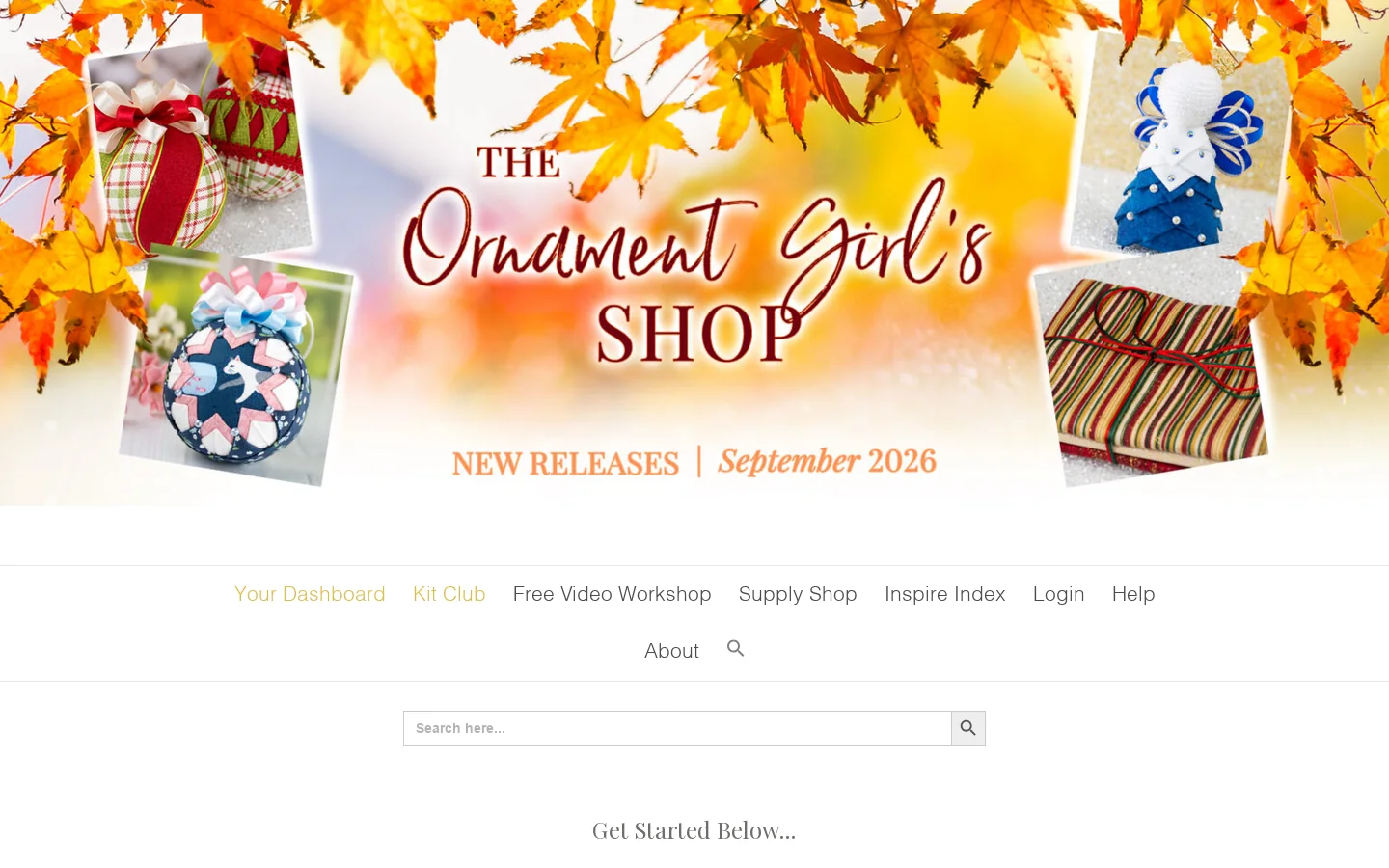 Ornament Girls Homepage screenshot