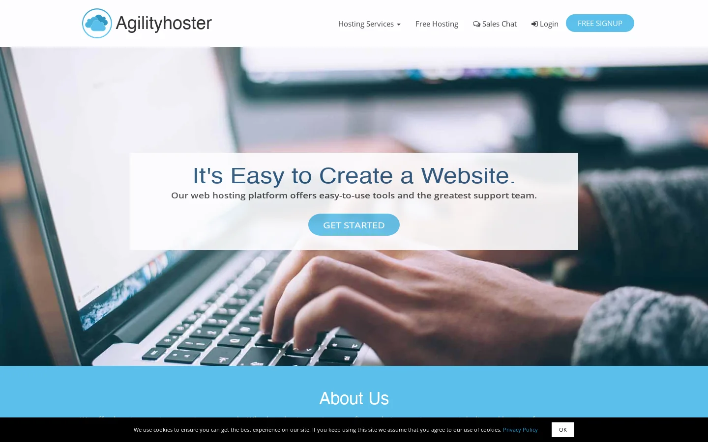 :::Web Hosting::: Homepage screenshot