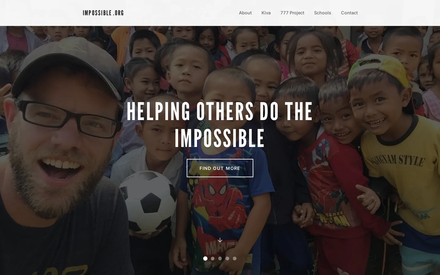 IMPOSSIBLE.org Homepage screenshot