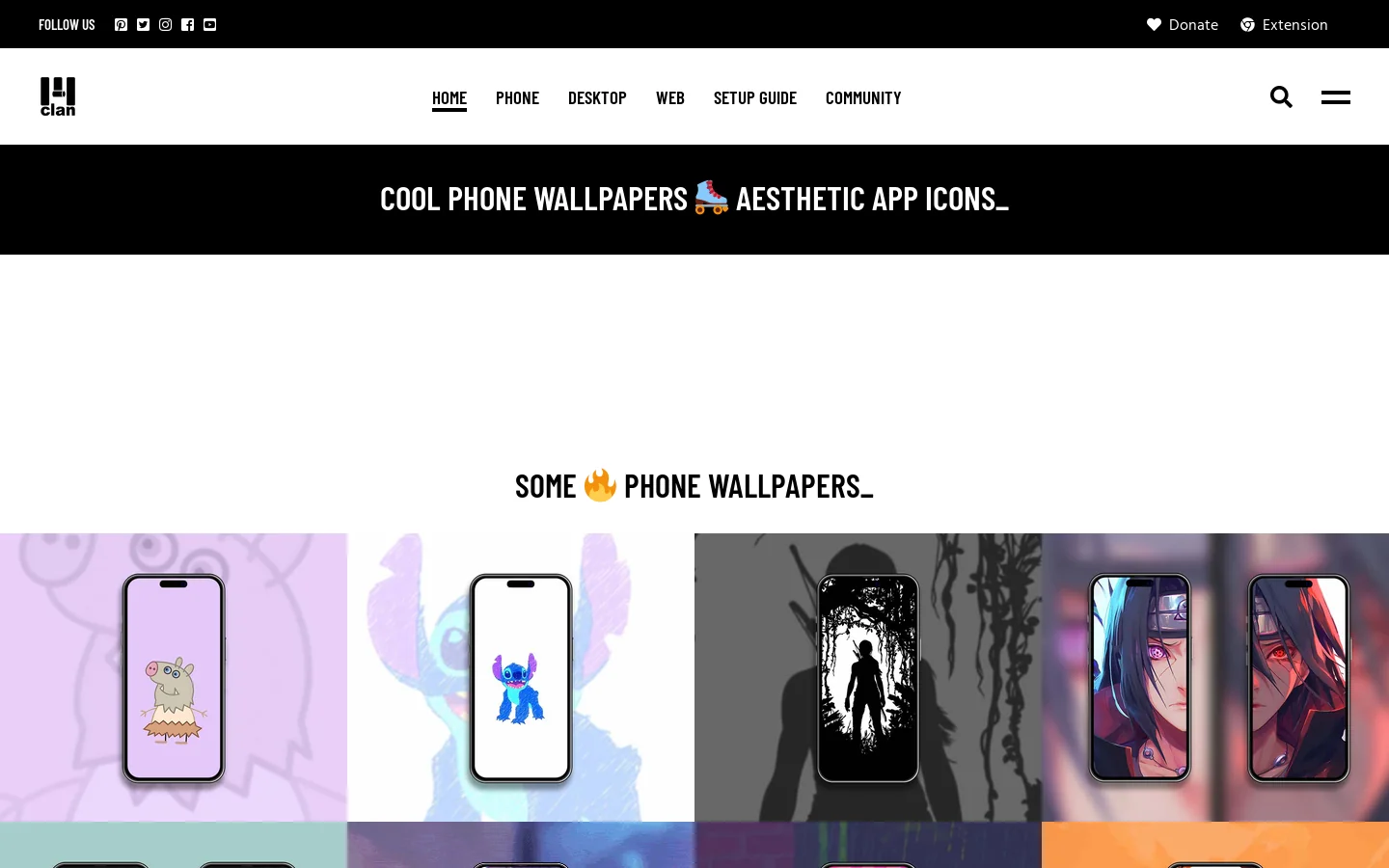Wallpapers Clan Homepage screenshot